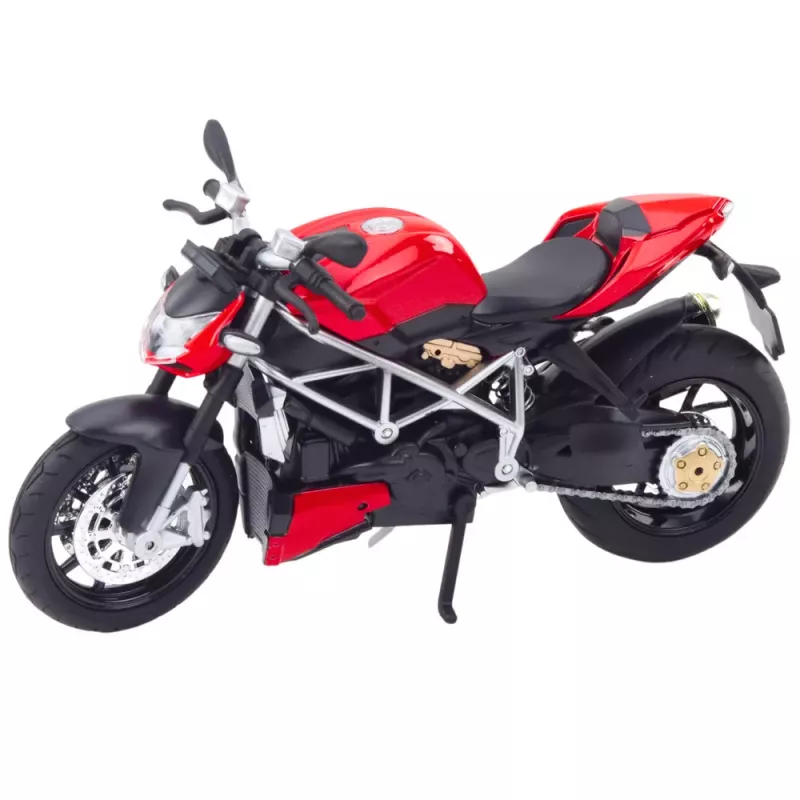 LEAN TOYS Sportinis motociklas Metalas Šviesos Garsai Sidabriniai elementai Raudonas 1:12
