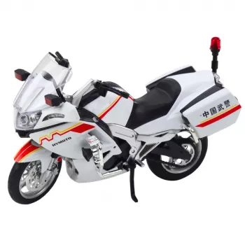 LEAN TOYS Motociklas Metalas Šviesos Garsai Baltas Raudonas Geltonas Linijos 1:12