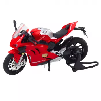 LEAN TOYS Sportinis motociklas Metalas Šviesos Garsai Raudonas 1:12