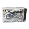 LEAN TOYS Sportinis motociklas Metalas Šviesos Garsai Juodas 250 SR 1:12