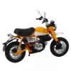 LEAN TOYS Motociklas Retro Classic Metal Lights Yellow 1:12