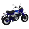 LEAN TOYS Motociklas Retro Classic Metal Lights Blue 1:12