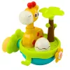 LEAN TOYS vonios žaislas Žirafa sensorinis interaktyvus su siurbtukais spalvingas