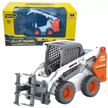 Huina 22754 Ratų krautuvas su griebtuvu Metalinis Baltas 1:50 Liejinys