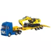 Huina 1:50 Diecast Truck with Trailer Tow Truck Metal Excavator Yellow
