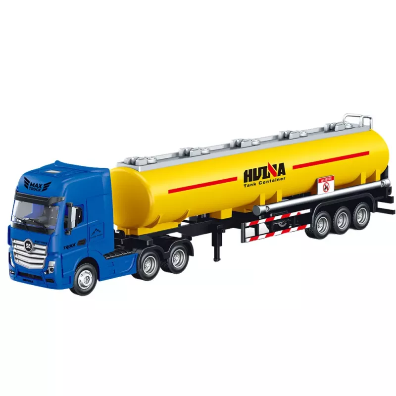 HUINA Tank Truck Metal Movable Parts Yellow 1:50