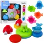 LEAN TOYS Interaktyvus vonios žaislų rinkinys Fontano gyvūnėlių puodeliai