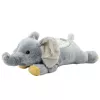 LEAN TOYS Plush Elephant Sleeping Cuddly Toy with Starry Night Projector and Sounds