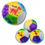 LEAN TOYS Minkštų kamuoliukų rinkinys su dinozaurais Spalvingi 9cm 3vnt