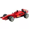 LEAN TOYS nuotoliniu valdymu valdomas lenktyninis automobilis su vairu, šviesomis, garsais 1:12 raudonas