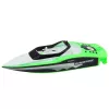 LEAN TOYS nuotoliniu valdymu varoma RC motorinė valtis balta-žalia 15 cm