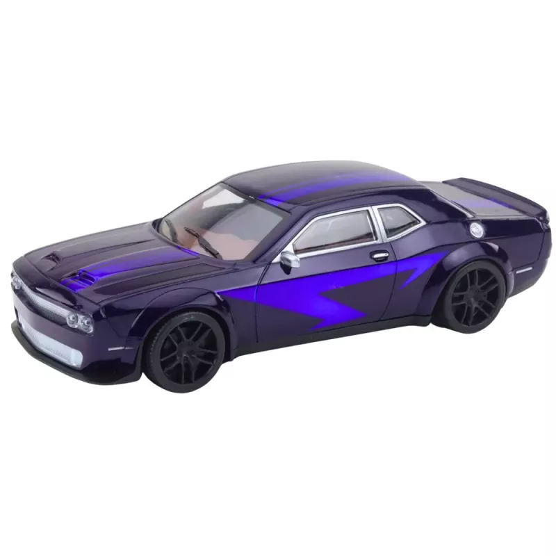 LEAN TOYS Friction Drive Sports Car Racing Dark Purple