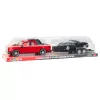 LEAN TOYS Set of Off-Road Car Red Tow Truck Black Sports Car 59cm