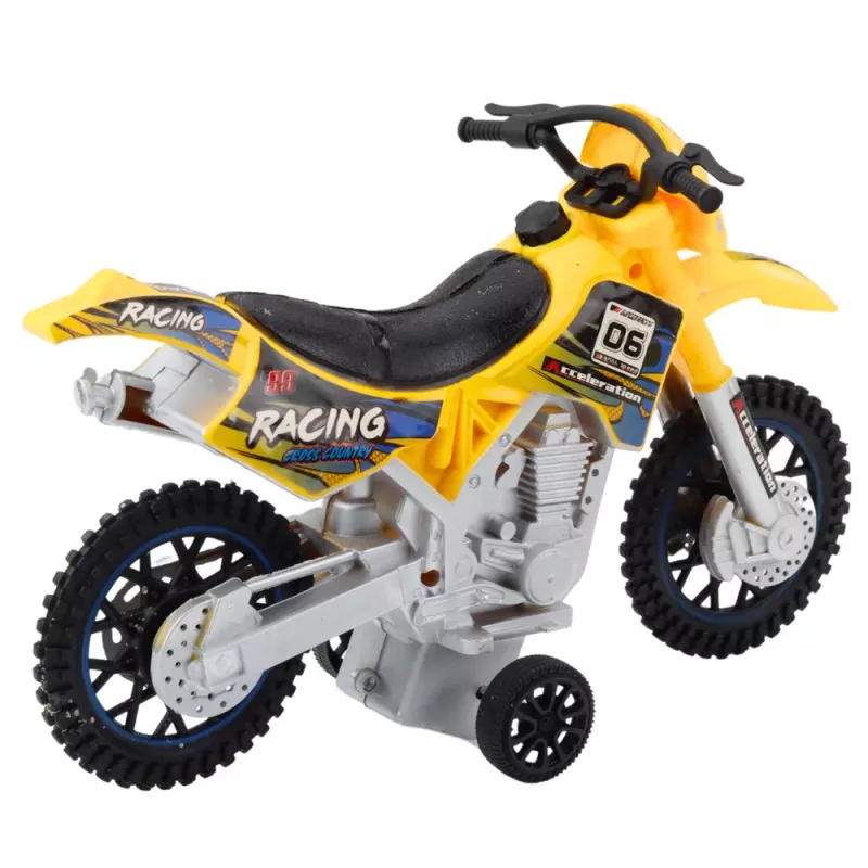LEAN TOYS Motocross Off-Road Drive Lights Sounds Yellow