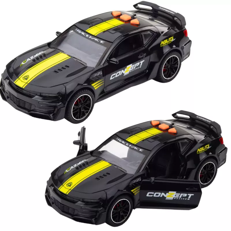 LEAN TOYS Sports Car Lazer 1:14 RC automobilis su atsidarančiomis durelėmis, šviesomis, garsais