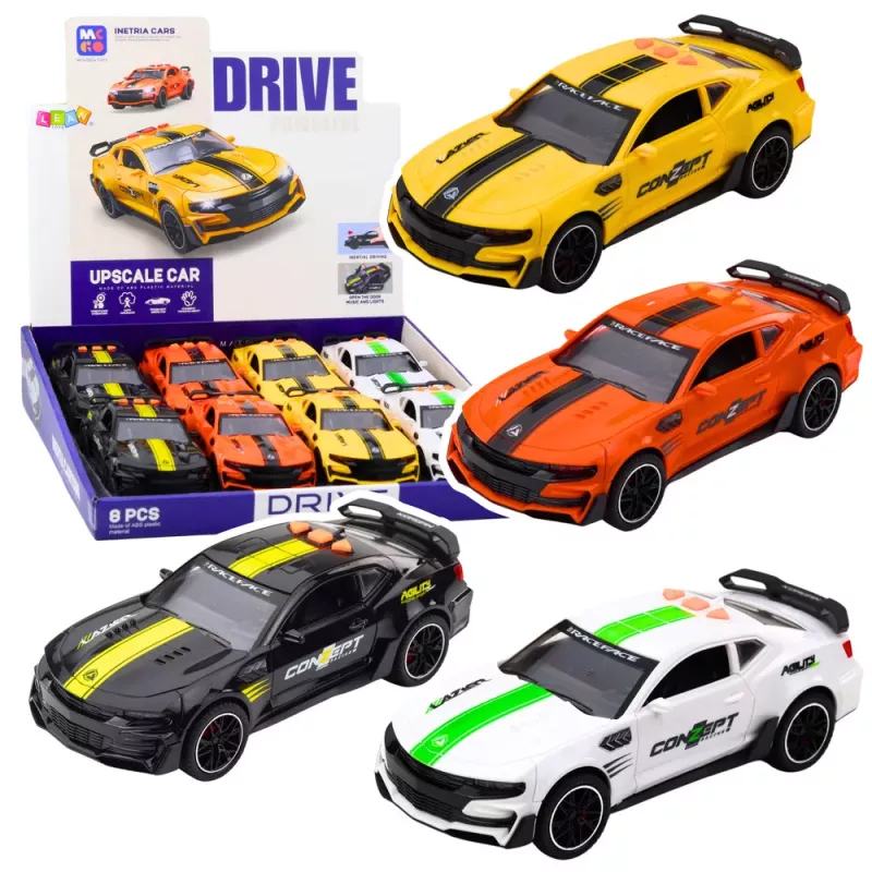 LEAN TOYS Sports Car Lazer 1:14 RC automobilis su atsidarančiomis durelėmis, šviesomis, garsais