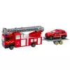 LEAN TOYS Fire Trucks Cars Drive Set Red