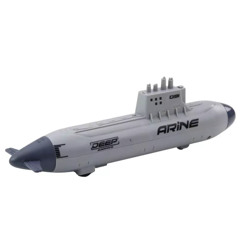 LEAN TOYS Ship Submarine Torpedo Shooting Drive Gray 28cm