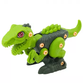 LEAN TOYS Dinosaur Take-Apart Toy T-Rex Green with Electric Drill DIY