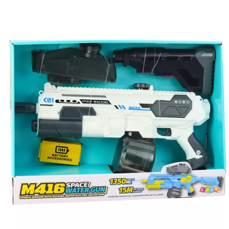 LEAN TOYS M16 Rifle Space Water Gun Electric 1350ml