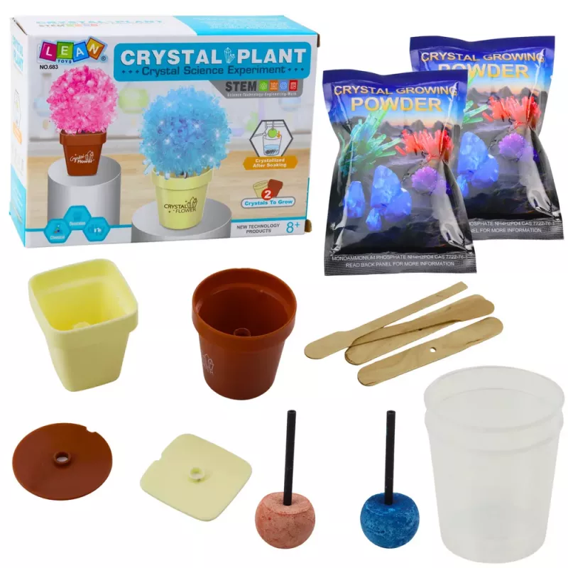 LEAN TOYS Edukacinis rinkinys Augantis magiškas kristalų medis