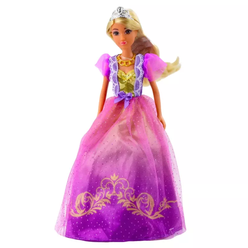 LEAN TOYS Anlily Lėlių Spinta su Lentynomis, Stalčiais ir Priešmiegamaisiais Aksesuarais, 24 vnt.