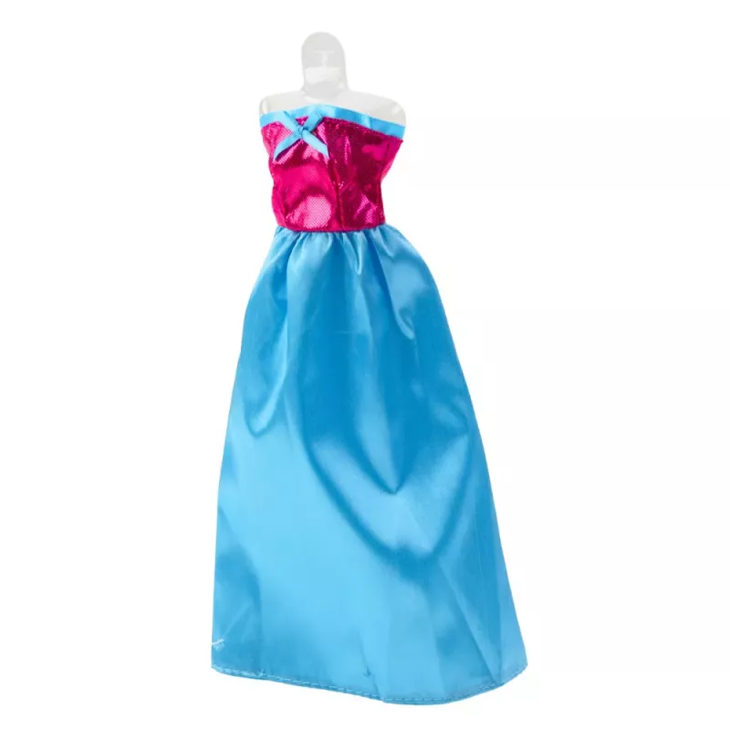 LEAN TOYS Anlily Lėlės Suknelės Rinkinys Su Batais, Rankine, Karūnomis ir Aksesuarais, 9 vnt.