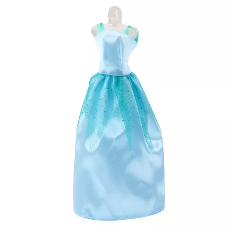 LEAN TOYS Anlily Lėlės Suknelės Rinkinys Su Batais, Rankine, Karūnomis ir Aksesuarais, 9 vnt.
