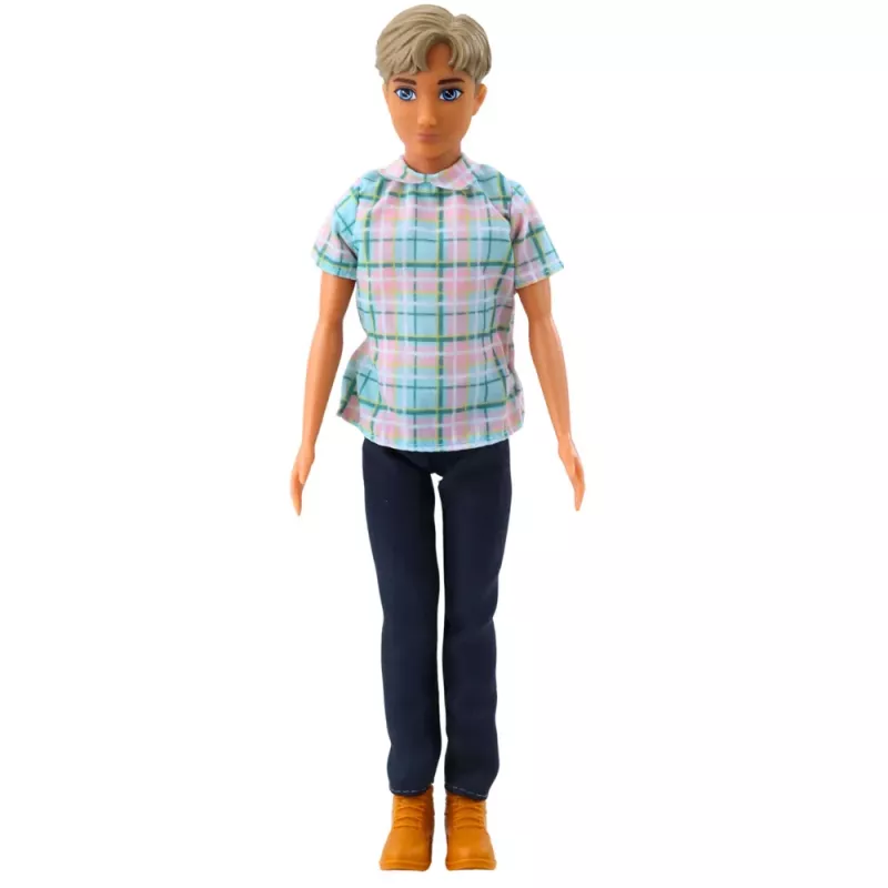 LEAN TOYS Anlily Lėlės Berniuko Aksesuarai Lagaminas Selfie Lazdelė Akiniai Butelis