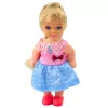 LEAN TOYS Mini Lėlių Rinkinys su Dviem Šunimis, Lova, Maisto Dubeniu