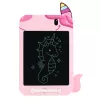 LEAN TOYS Marker Drawing Board Writing LCD Stylus Unicorn Pink 8.5 Inch