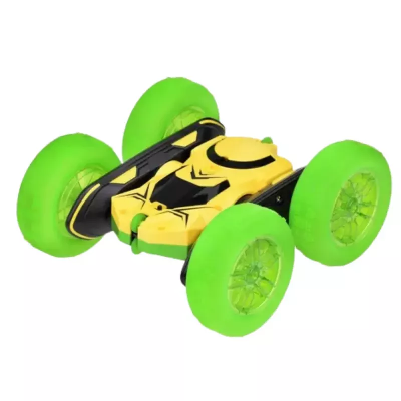 LEAN TOYS nuotoliniu valdymu triukų automobilis RC 360° žalias