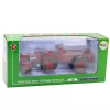 LEAN TOYS Metal Farm Tractor With Trailer Red 1:18