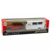 LEAN TOYS Automobilio ir kemperio rinkinys, visureigis, metalinis, su šviesomis ir garsais, raudonas, 1:32