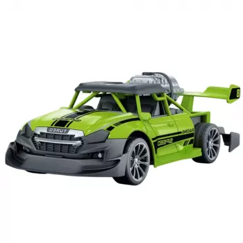 LEAN TOYS nuotoliniu valdymu RC automobilis 1:20 su šviesomis ir dūmų efektu, žalias