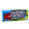 LEAN TOYS Sunkvežimis su Garažu ir Automobilių Paleidimo Įrenginiu 3vnt Raudonas