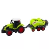 LEAN TOYS Traktoriaus ir žemės ūkio preso rinkinys Šieno presas Žalias
