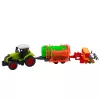 LEAN TOYS Žemės ūkio traktorius su cisterna ir grėbliu