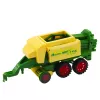 LEAN TOYS Žemės ūkio traktoriaus su priekaba ir presu rinkinys