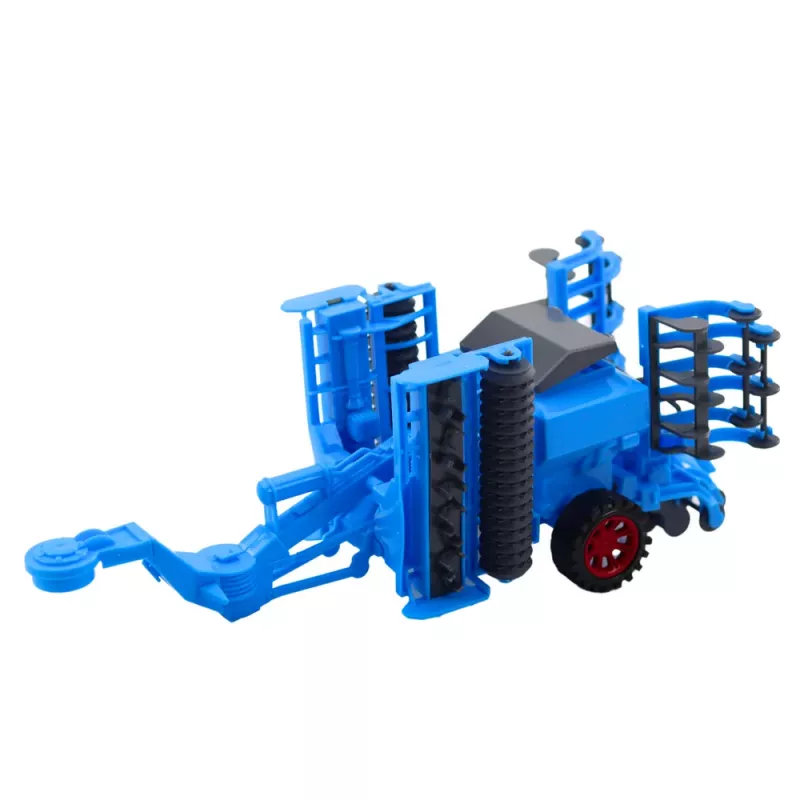 LEAN TOYS Didelis žemės ūkio traktorius su judančia diskinėmis akėčiomis