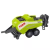 LEAN TOYS Traktoriaus su krautuvu ir žemės ūkio presu rinkinys, žalias