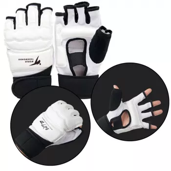 LEAN Sportinės pirštinės taekwondo, baltos, XS dydis