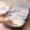 LEAN Thermal Insulating Breakfast Bag su reguliuojamu diržu, violetinė, 27 cm