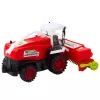 LEAN TOYS Žemės ūkio kombainas su pjaunamąja dalimi ir pavara raudonas 1:16