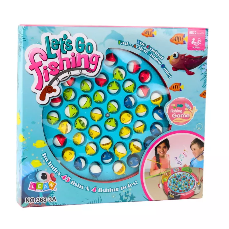 LEAN TOYS Interaktyvus arkadinis žaidimas Žvejyba su baterijomis Rožinis