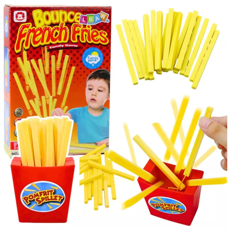 LEAN TOYS Family Arcade Game Flying Fries Jumping