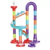 LEAN TOYS Ball Track Set Ball Track Slides Colorful Construction 105 Pieces