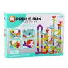 LEAN TOYS Ball Track Set Ball Track Slides Colorful Construction 105 Pieces