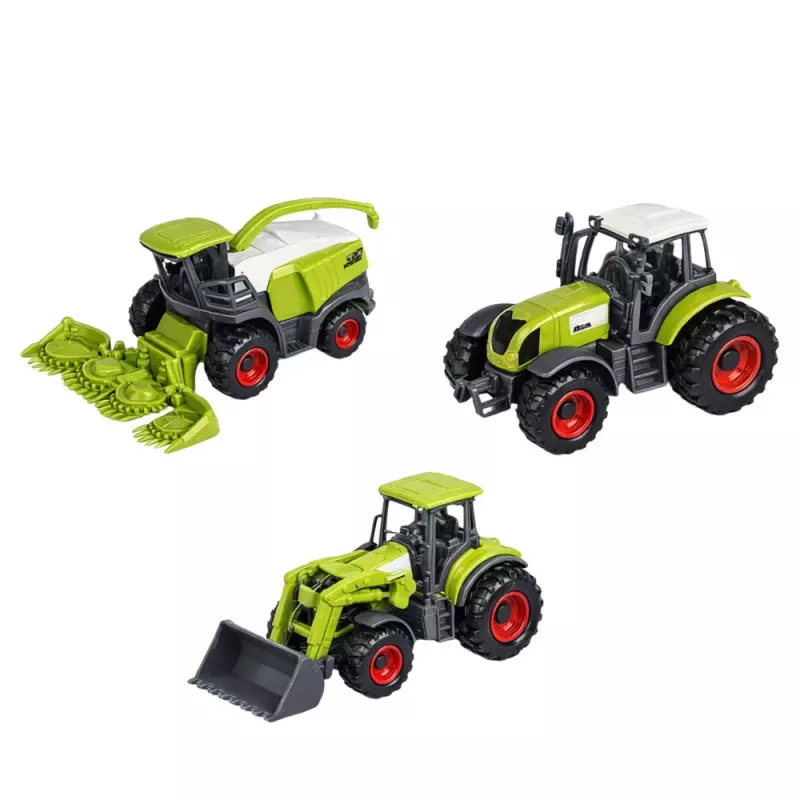 LEAN TOYS Ūkio tvartas, traktoriai, figūrėlės, gyvūnai 42 vnt.