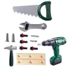 LEAN TOYS DIY įrankių rinkinys dėžutėje su akumuliatoriniu gręžtuvu, 14 dalių